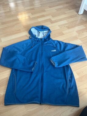 Avia Men's Hooded Full-Zip Jacket in Deep Blue
